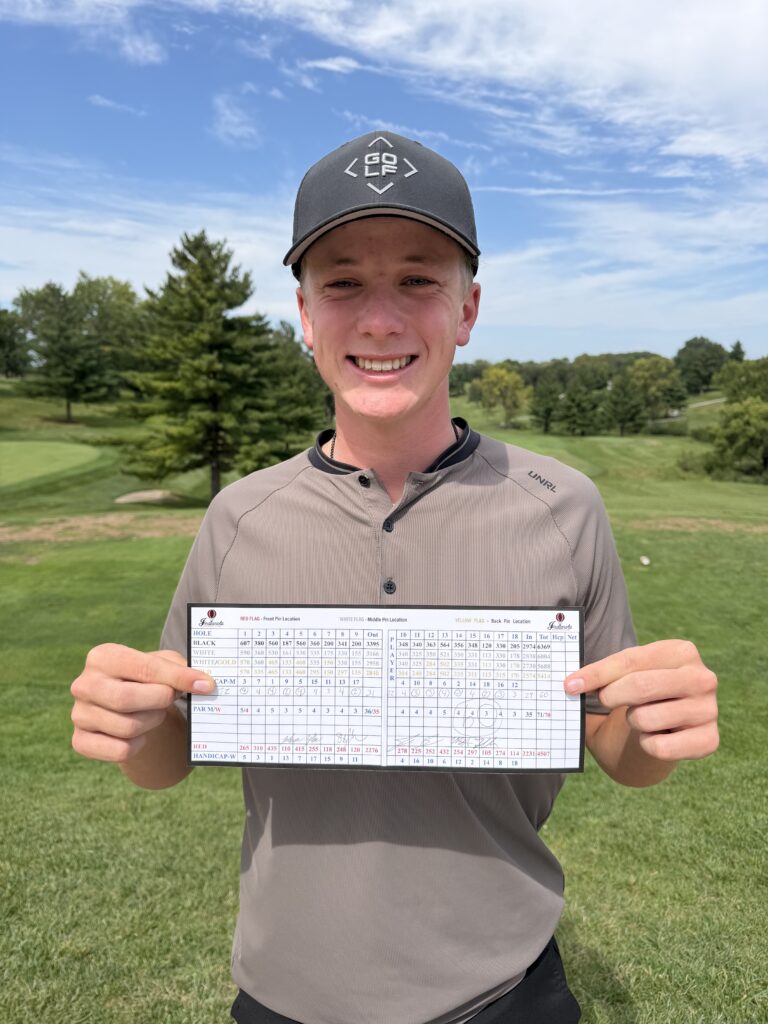 Jackson Zeller best round of 60 at Indianola Golf Course